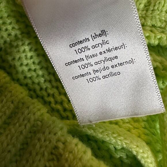 weworewhat pull on sweater short chunky cozy stitch 0ru sharp green xlarge - Picture 8 of 8